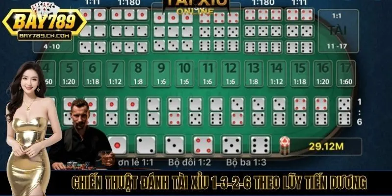 Chiến thuật đánh tài xỉu 1-3-2-6 theo lũy tiến dương