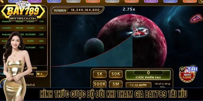 Hình thức cược bộ đôi khi tham gia Bay789 tài xỉu